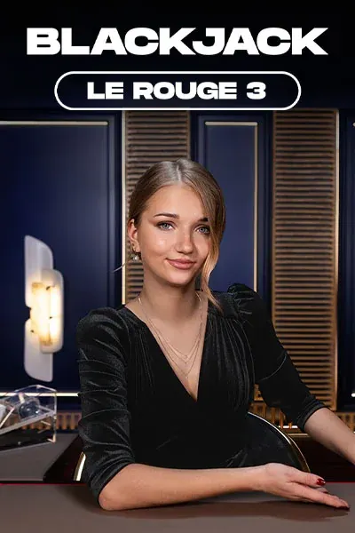 Le Rouge Blackjack 3 chez Spins House Casino